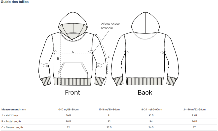 BABY CRUISER | Hoodie bébé en coton bio