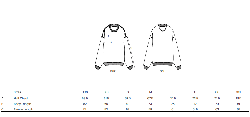 RADDER 2.0 | Sweat-shirt épais oversize en coton bio